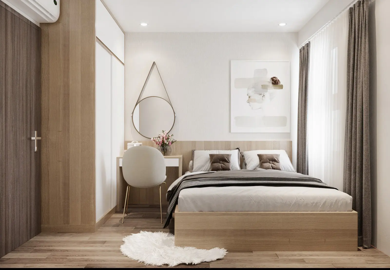  Một số lưu ý khi bố trí tủ quần áo trong phòng ngủ